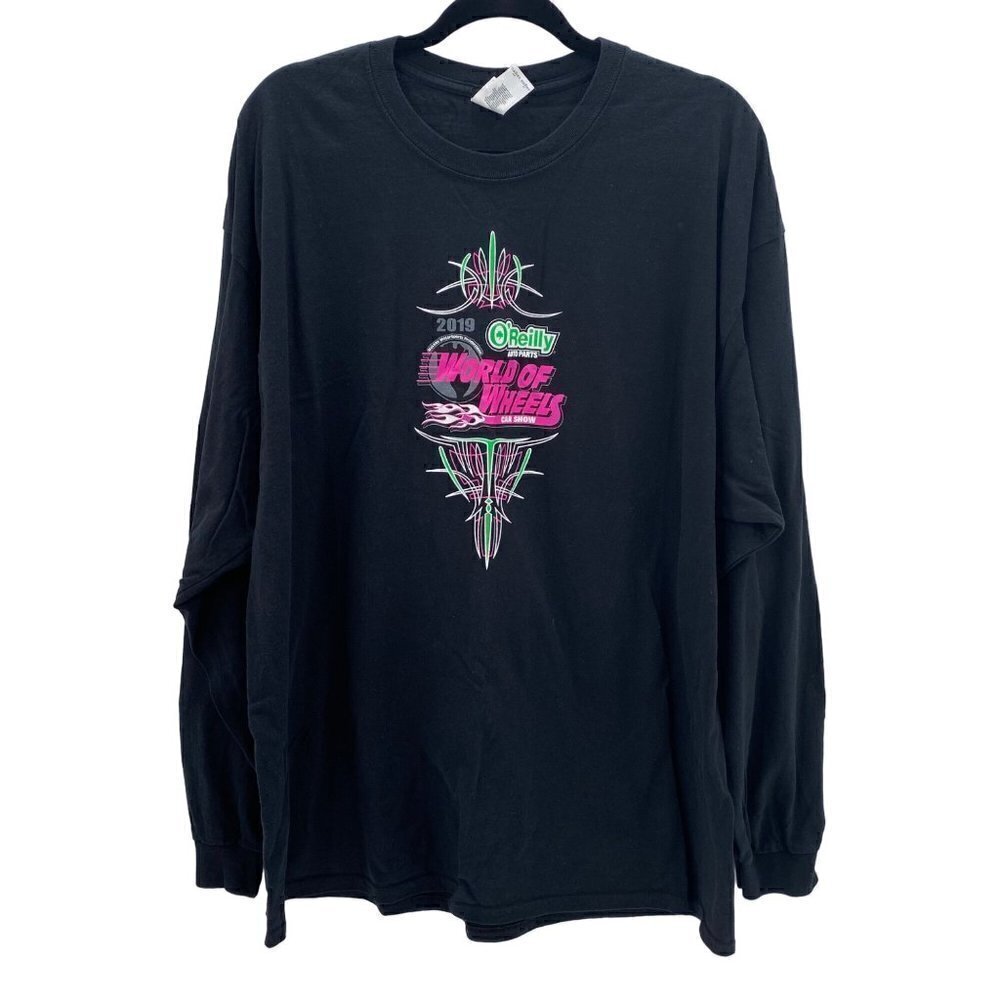 Gildan Black Long Sleeve T-Shirt Men’s Size 2XL